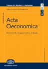 Megjelent az Acta Oeconomica különszáma az FDI-csoport 2018. novemberi workshopján elhangzott előadások alapján készült cikkekből